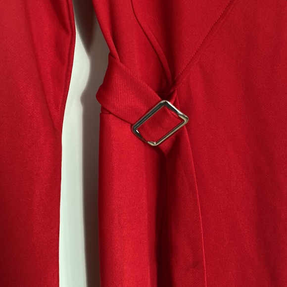 Red bodycon winter dress - Picture 2 of 5